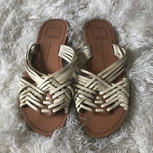 Dolce Vita white sandals